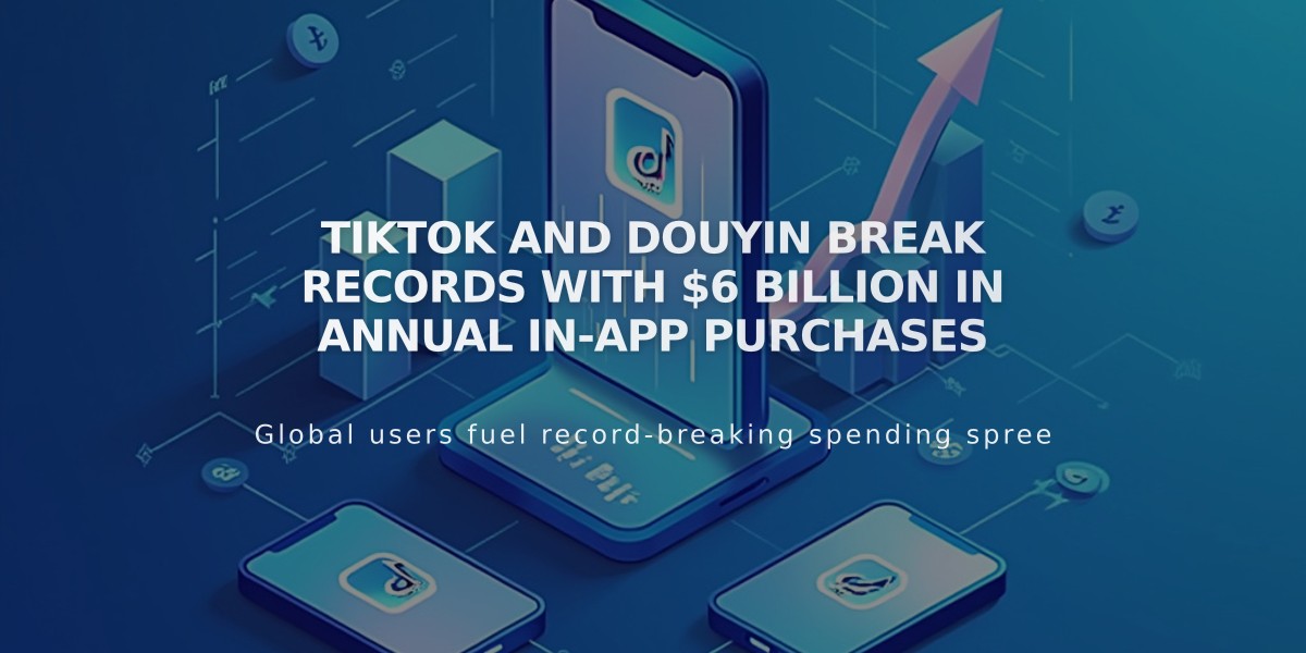 TikTok and Douyin Break Records with $6 Billion in Annual In-App Purchases