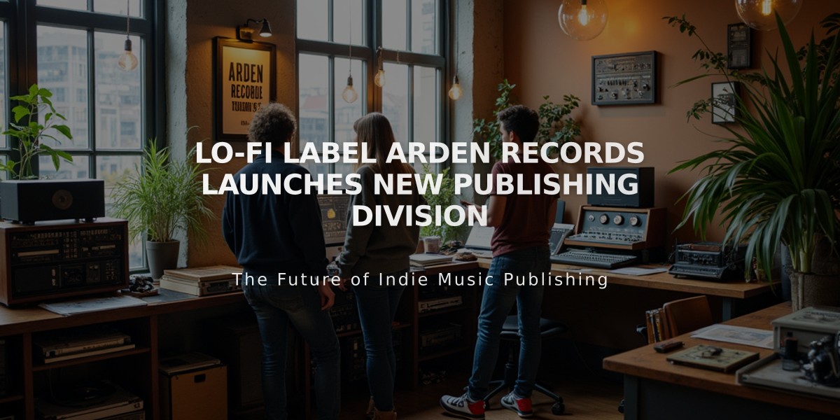 Lo-fi Label Arden Records Launches New Publishing Division