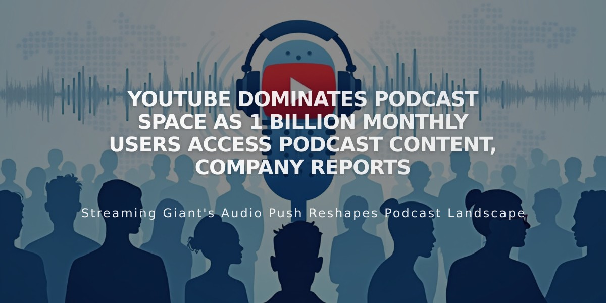 YouTube Dominates Podcast Space as 1 Billion Monthly Users Access Podcast Content, Company Reports