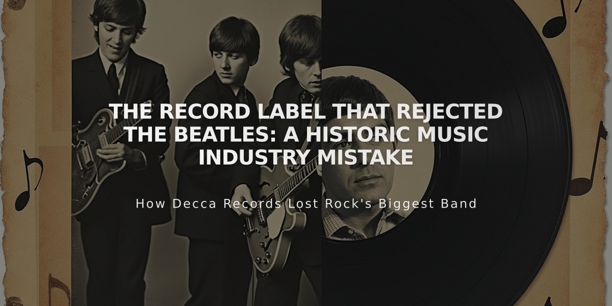 The Record Label That Rejected The Beatles: A Historic Music Industry Mistake