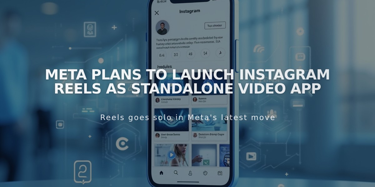 Meta Plans to Launch Instagram Reels as Standalone Video App