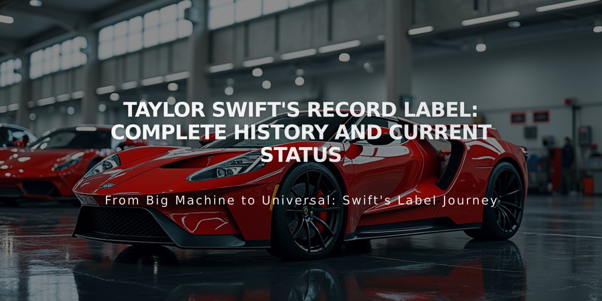 Taylor Swift's Record Label: Complete History and Current Status