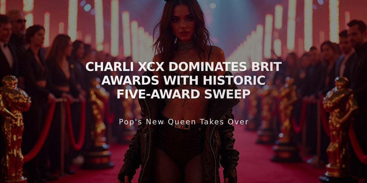 Charli XCX Dominates Brit Awards with Historic Five-Award Sweep