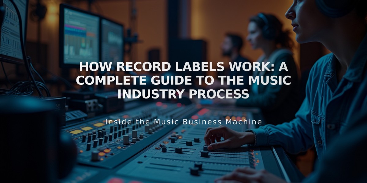 How Record Labels Work: A Complete Guide to the Music Industry Process