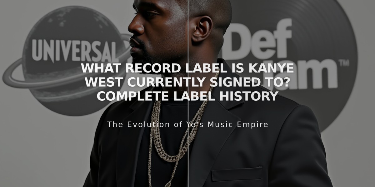 What Record Label Is Kanye West Currently Signed To? Complete Label History