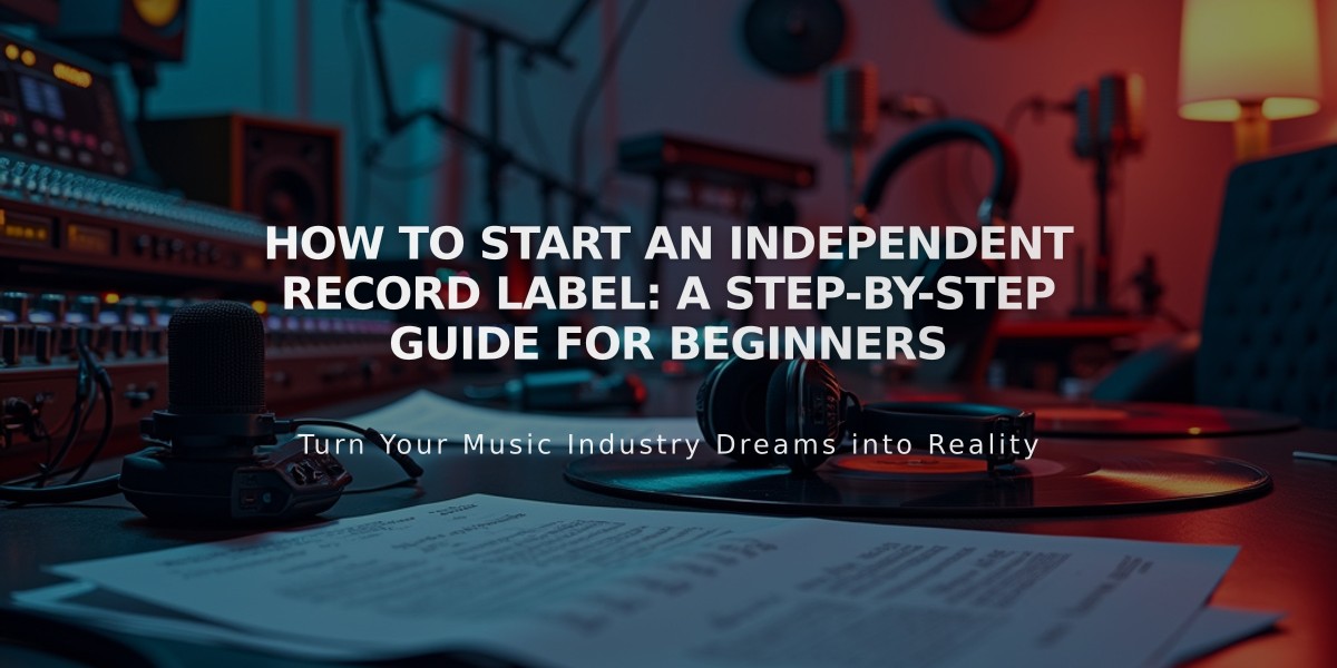 How to Start an Independent Record Label: A Step-by-Step Guide for Beginners