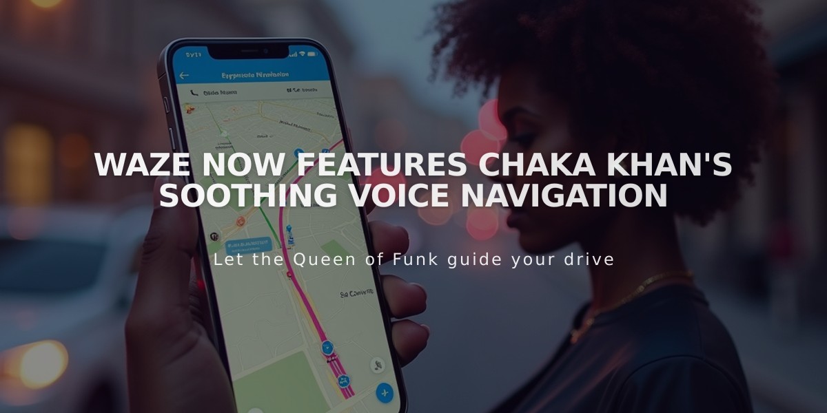 Waze Now Features Chaka Khan's Soothing Voice Navigation