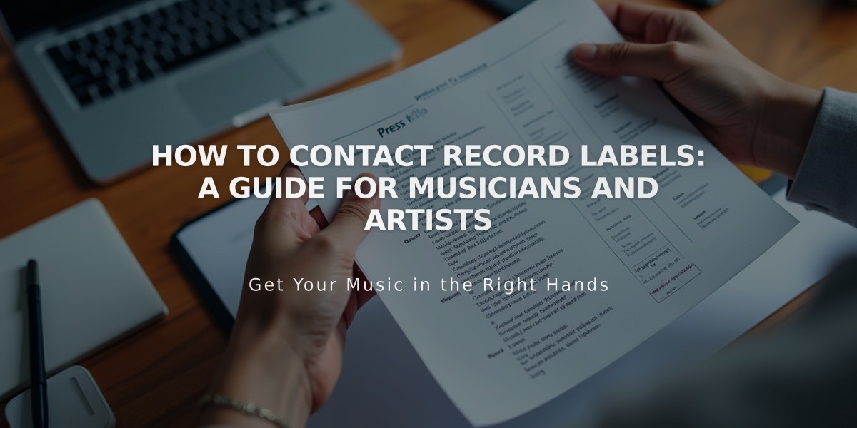 How to Contact Record Labels: A Guide for Musicians and Artists