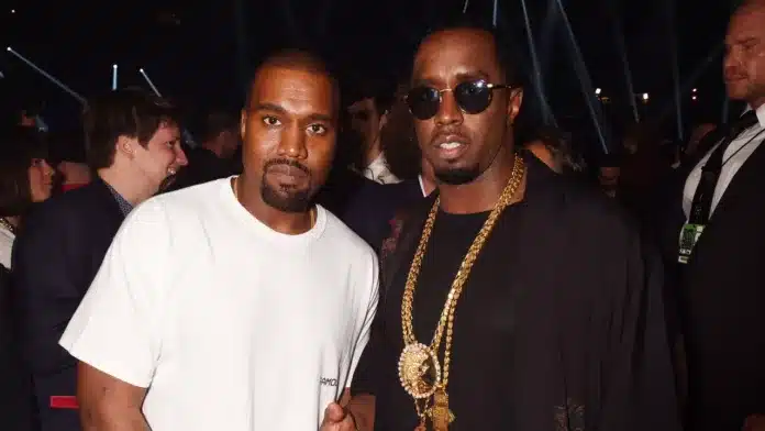 Diddy and Kanye West together