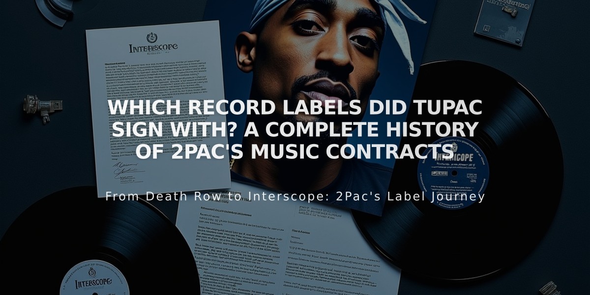 Which Record Labels Did Tupac Sign With? A Complete History of 2Pac's Music Contracts