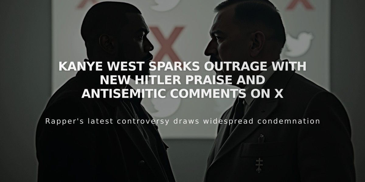 Kanye West Sparks Outrage with New Hitler Praise and Antisemitic Comments on X