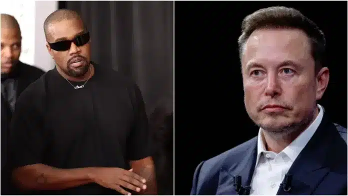 Elon Musk and Kanye West together