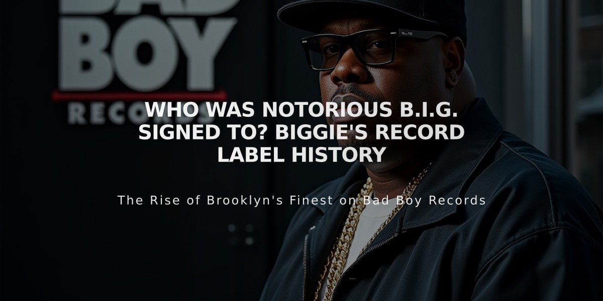 Who Was Notorious B.I.G. Signed To? Biggie's Record Label History